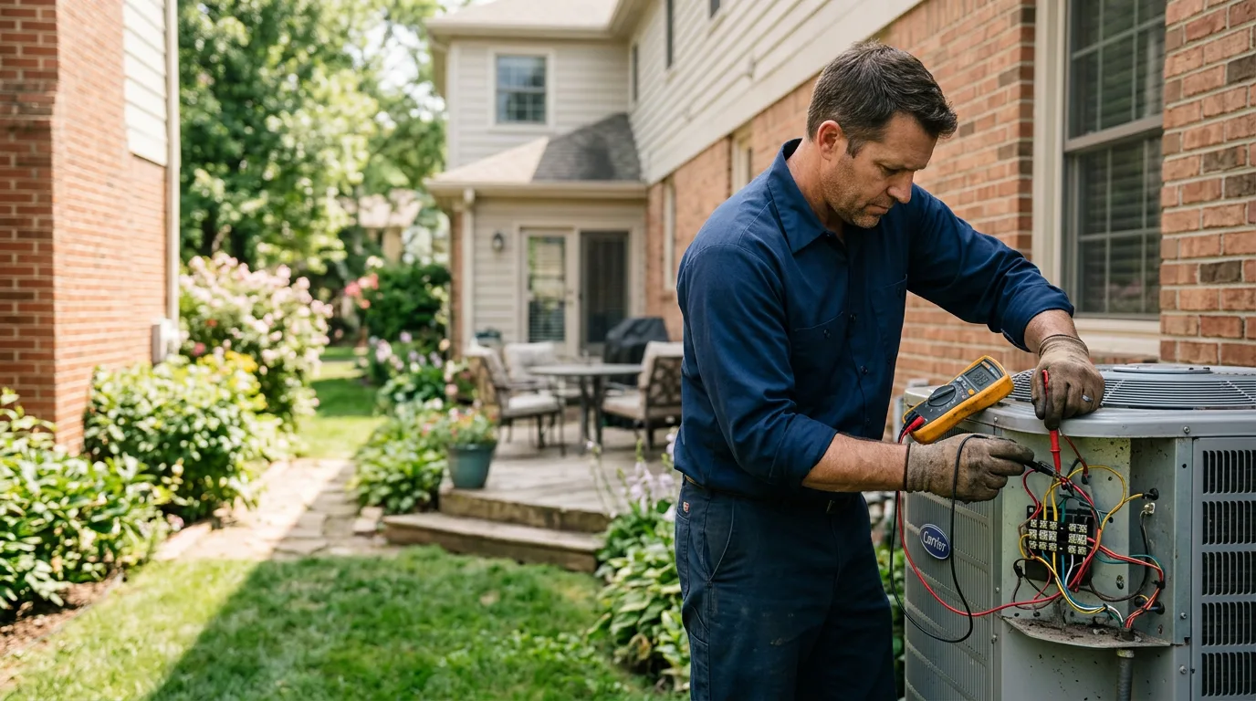 HVAC technician working near Upton, KY